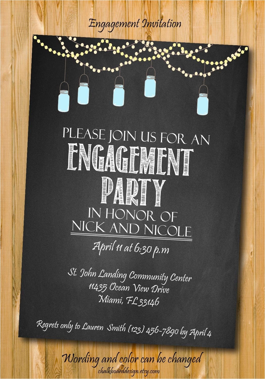 engagement invitation engagement party
