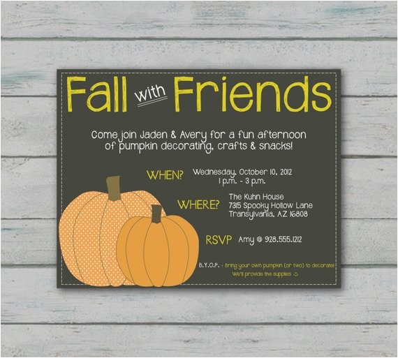fall party invitation