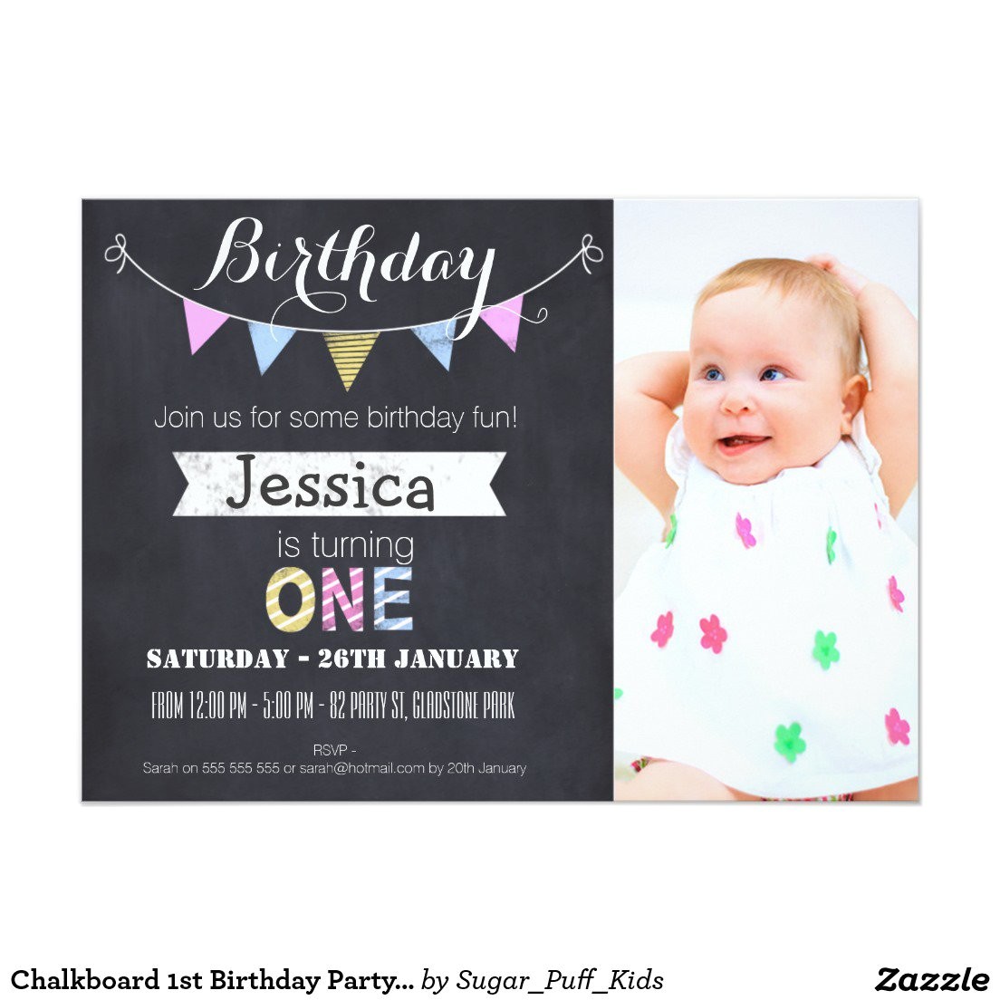 1st birthday invitation template free printable