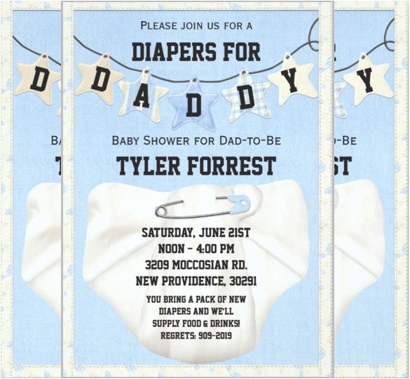 diaper invitation template