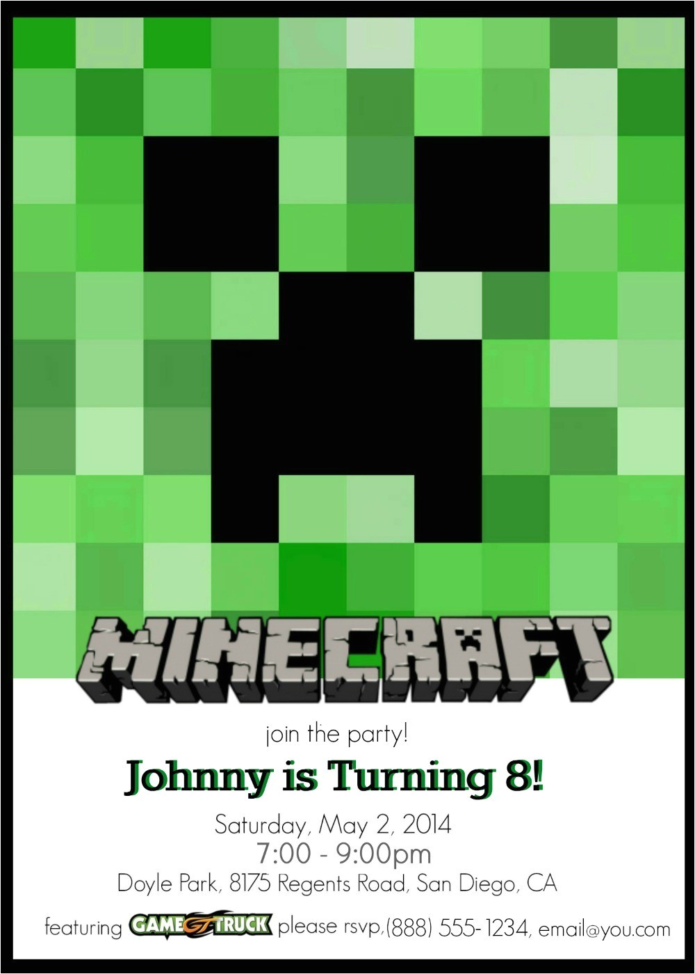 diy it make your own free printable minecraft party invitations