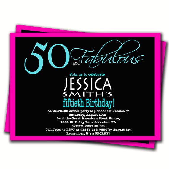 surprise 50th birthday party invitation wording