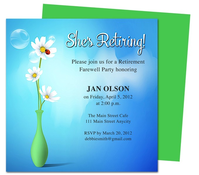 retirement party invitations