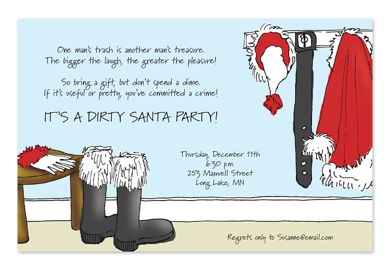 funny christmas party invitation wording