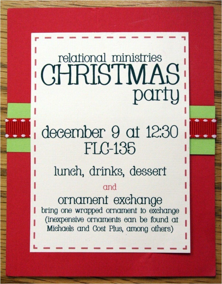 christmas party invitations wording for work