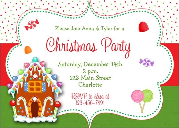 gingerbread house christmas party
