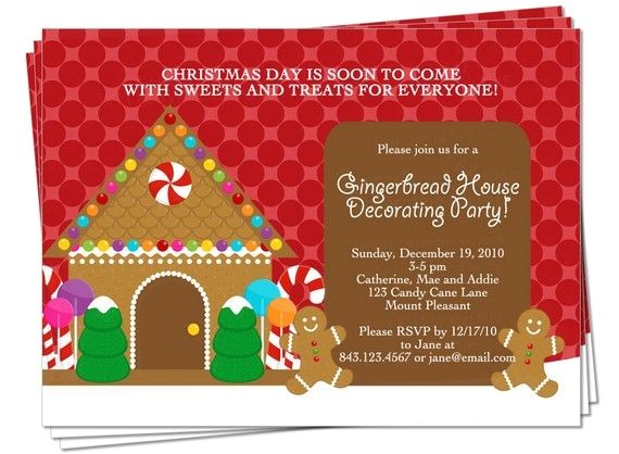 gingerbread house party