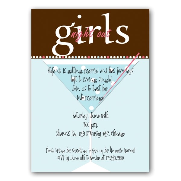 girls night out invitations