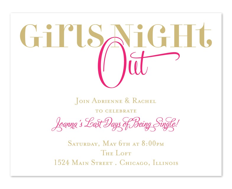 collectiongdwn girls night out invitation wording