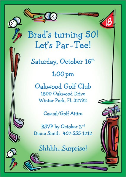 golf party invitation 437104