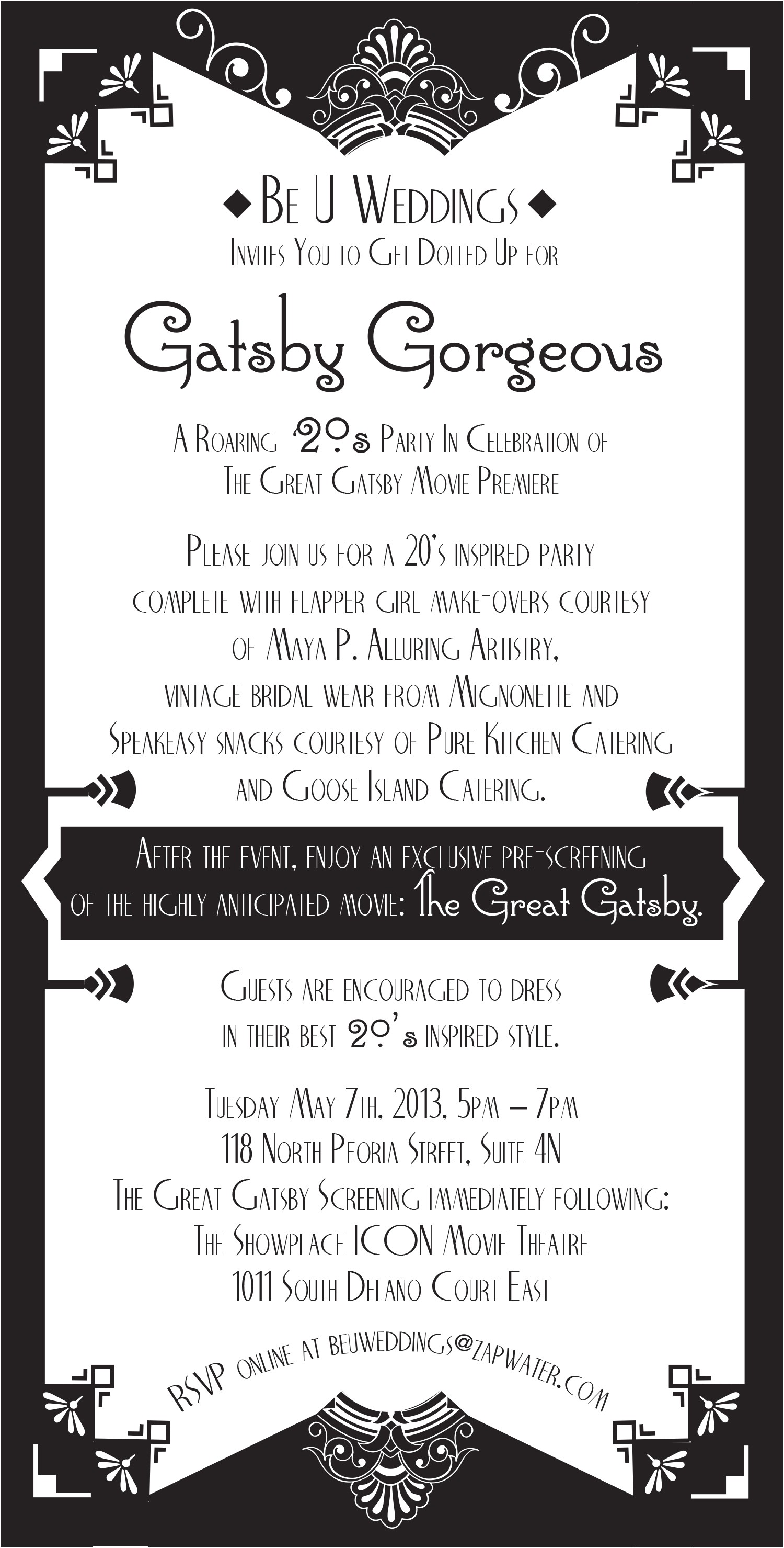 great gatsby invitations template