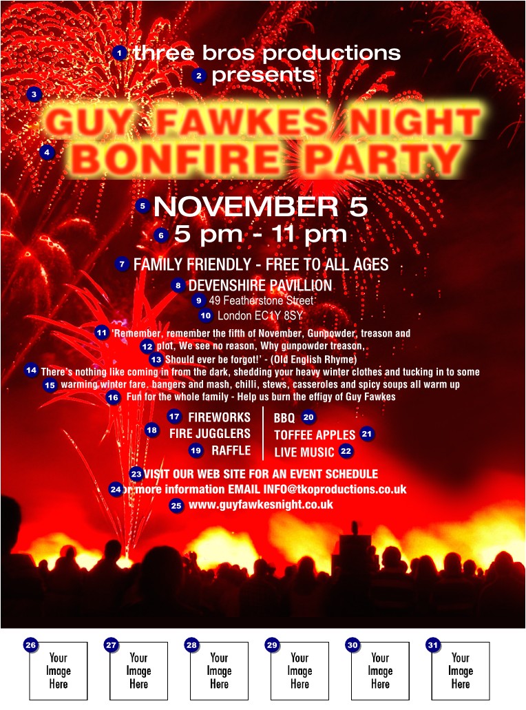 guy fawkes flyer