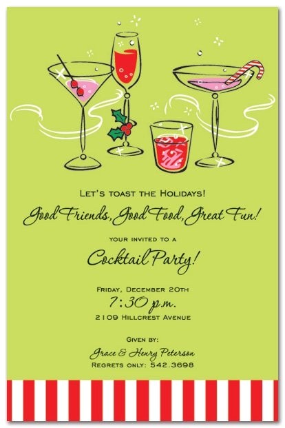 holiday cocktail party invitation wording 3028