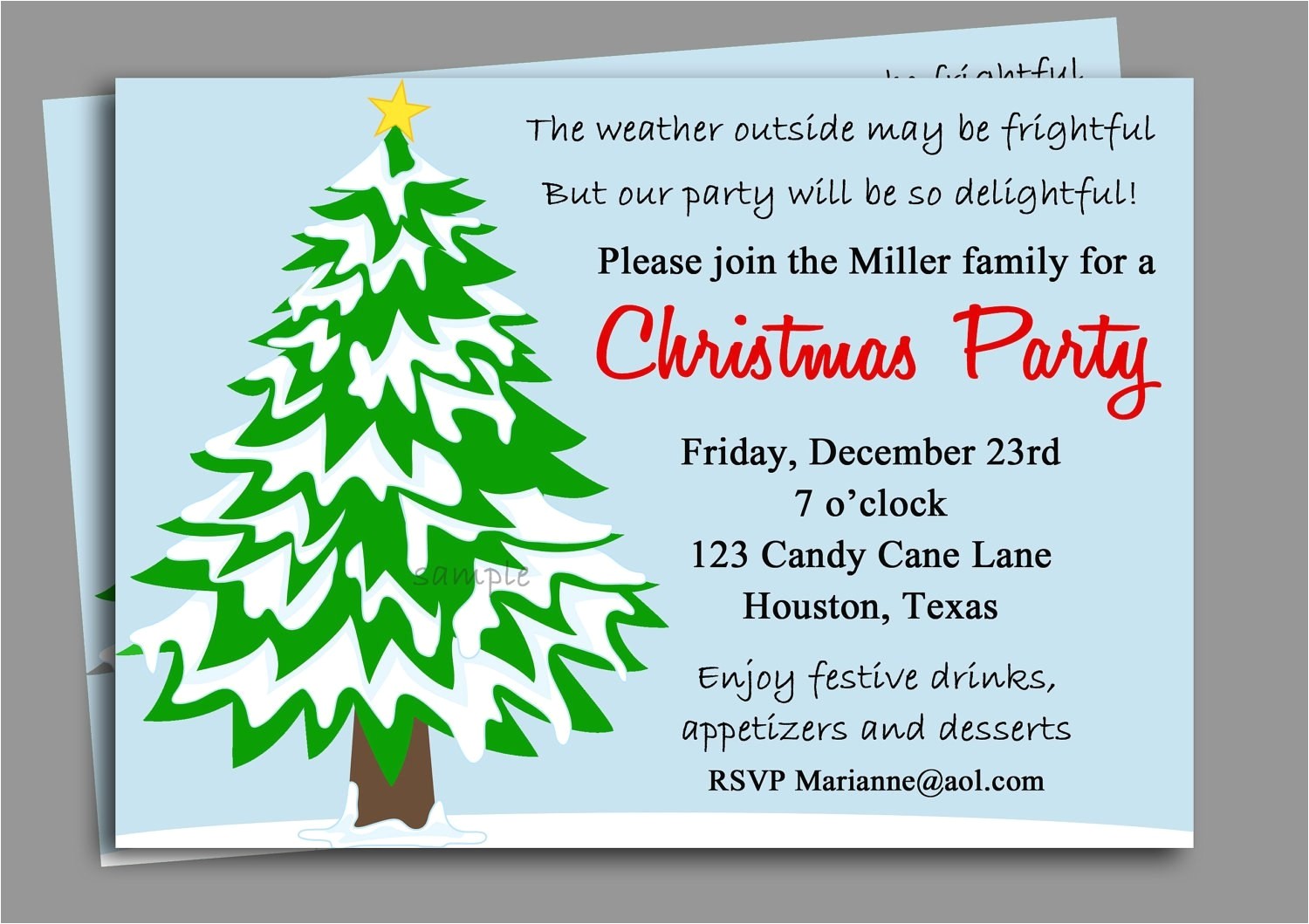 christmas party invitations wording for work