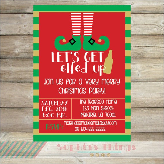 work christmas party invitations