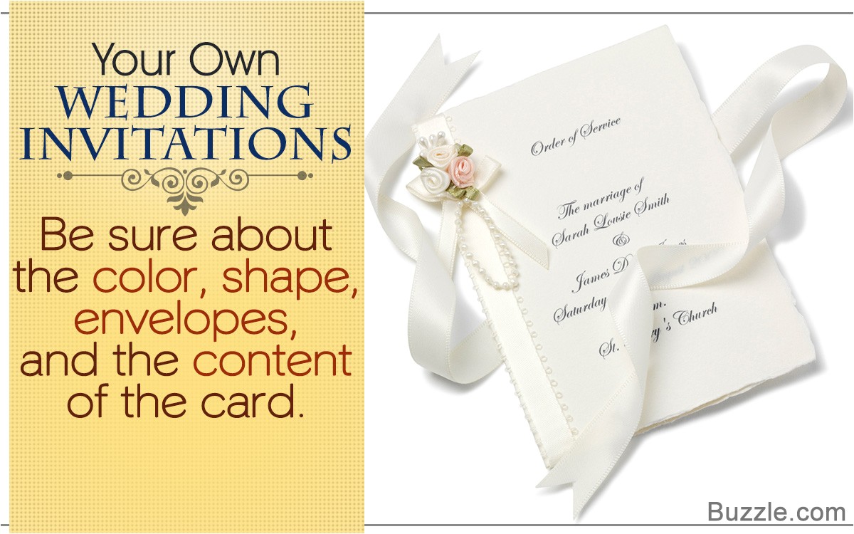 make your own wedding invitation