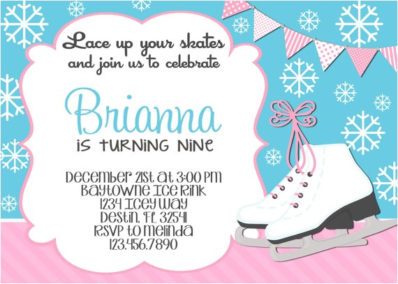 ice skating birthday invitations and the invitations of the birthday invitation templates to the party sketch with cool idea 2