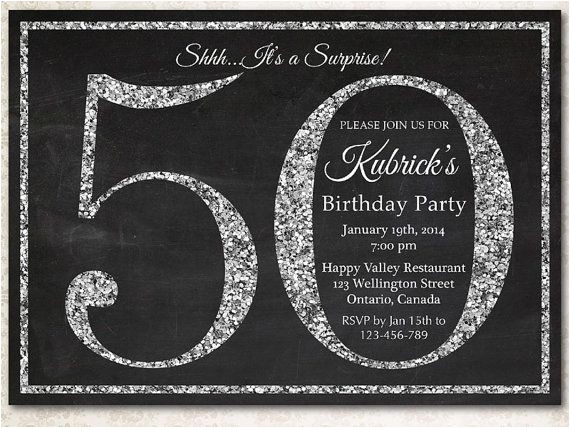 ideas for 50th birthday invitations