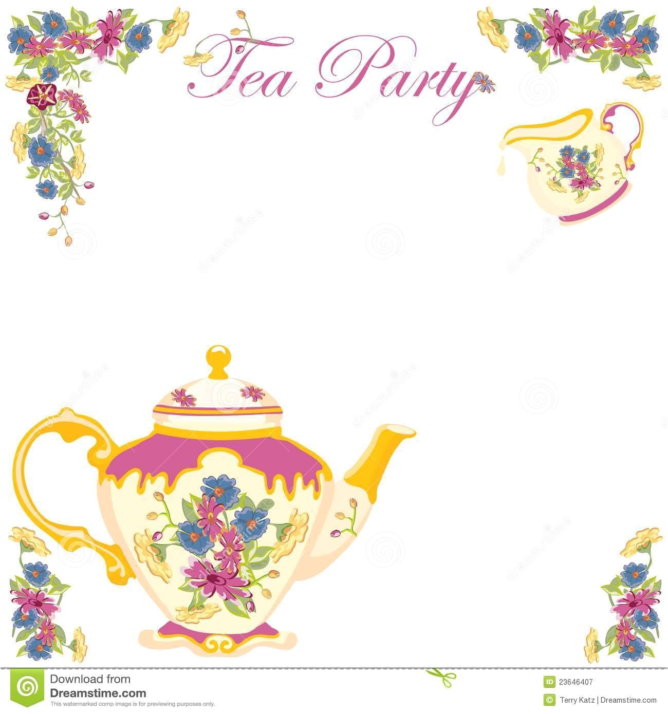 tea party invites
