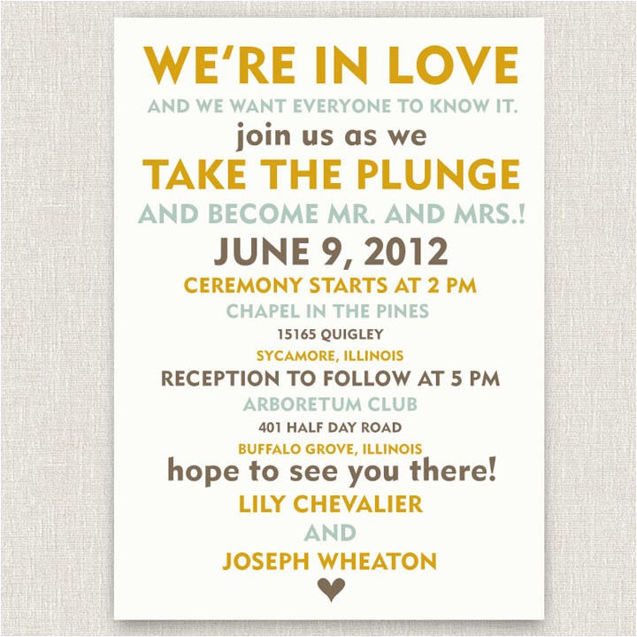 informal wedding invitation wording 0033238
