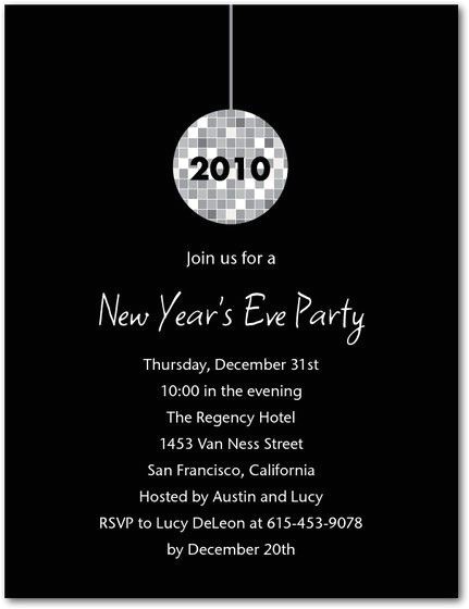 new years eve party invitation ideas