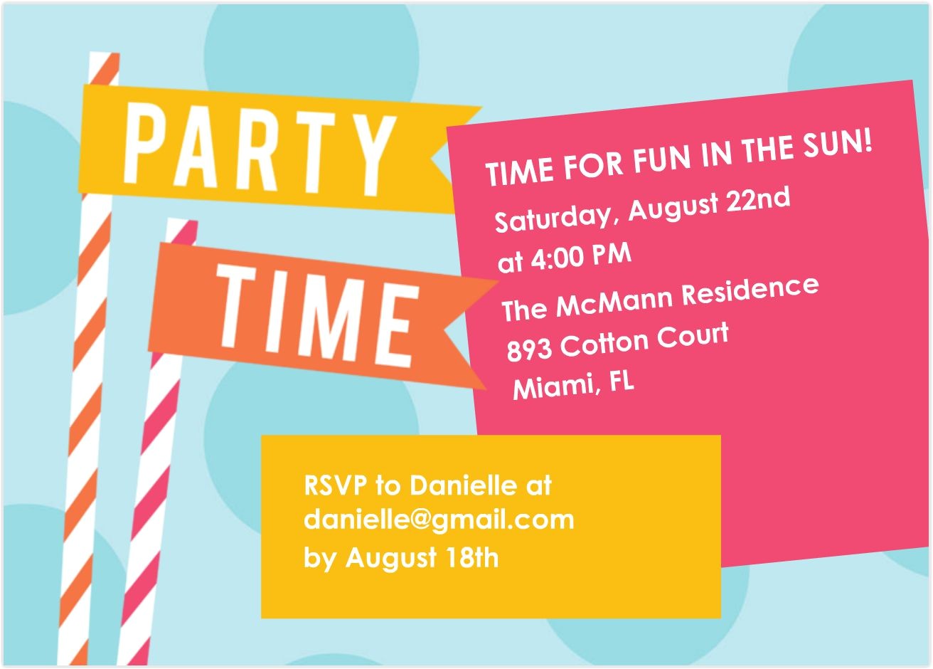 summer party invitations wording