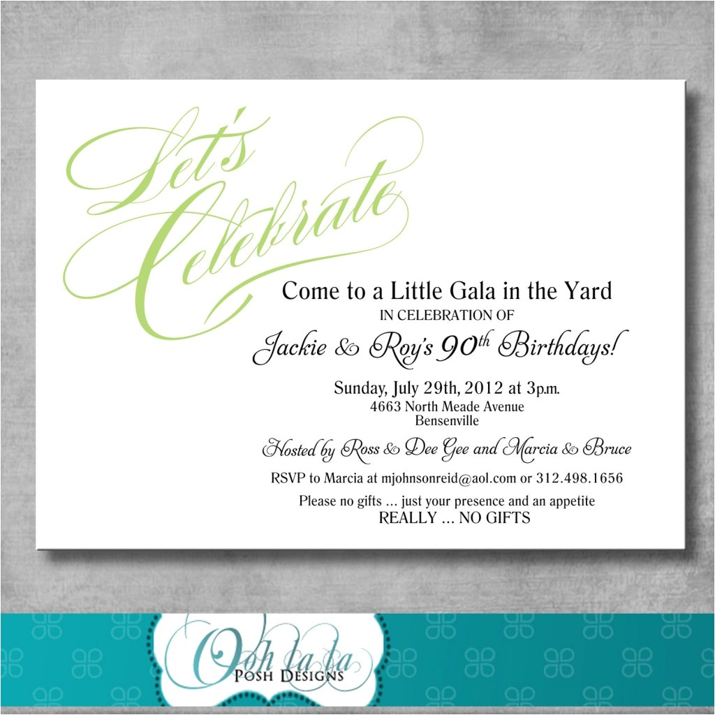 adult birthday party invitation wording
