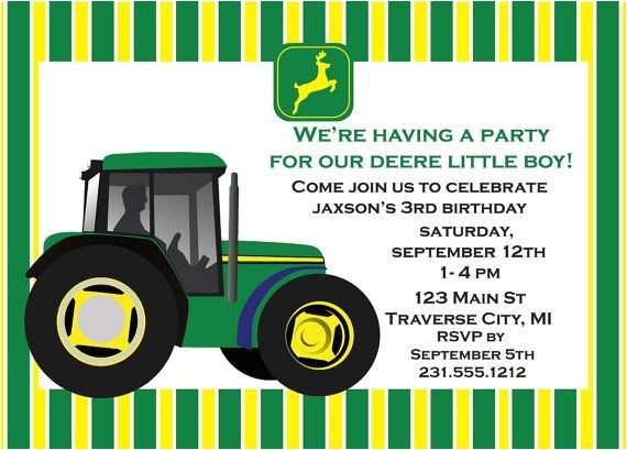 john deere farm birthday invitations templates