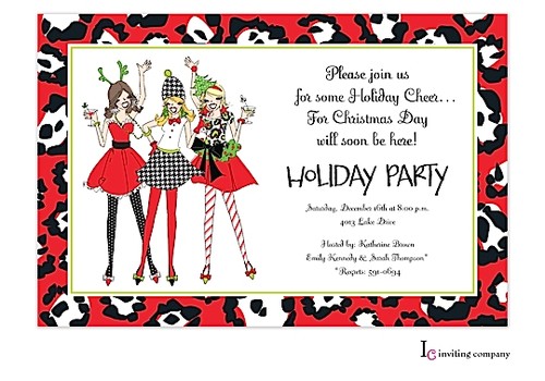 ladies christmas party invitations