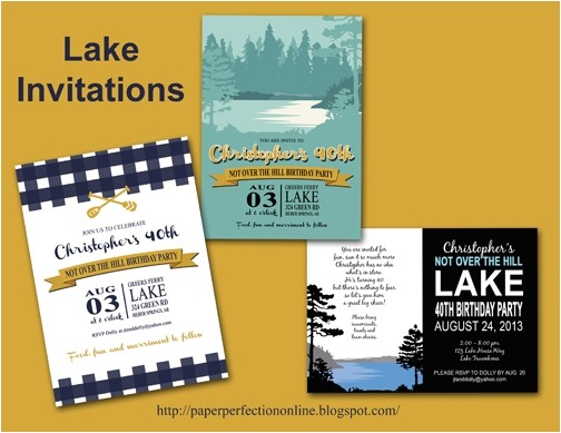 lake invitations