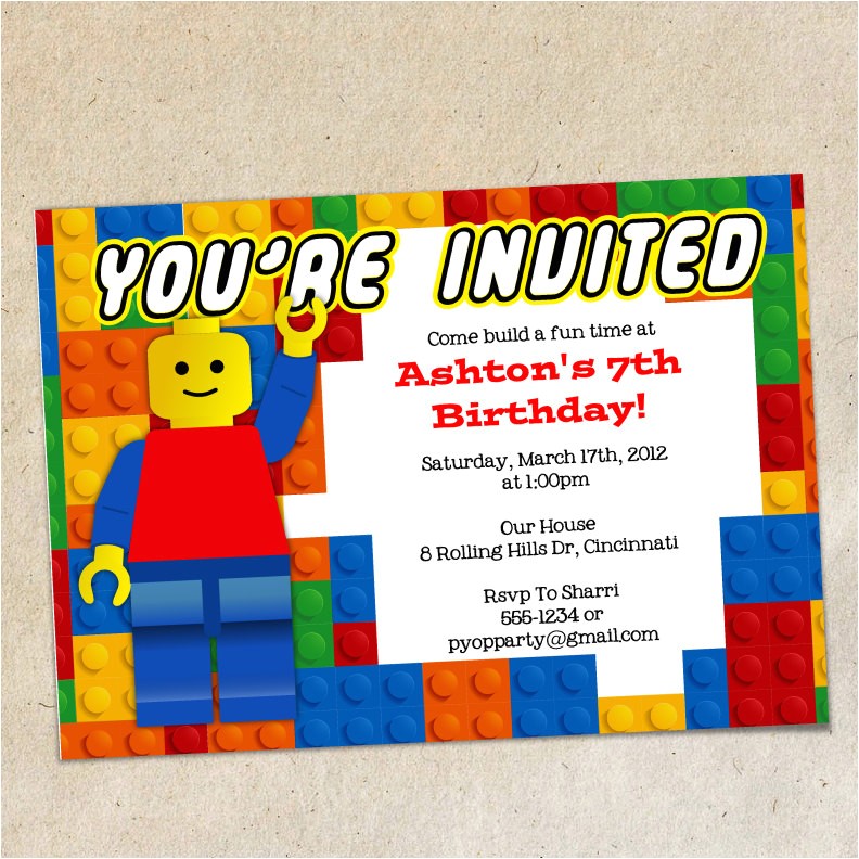 lego birthday invitation templates printables ideas