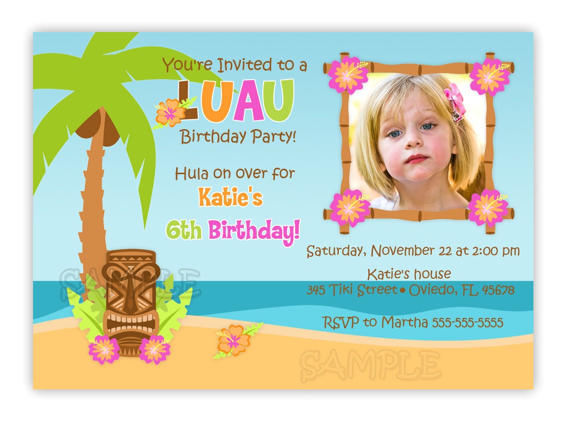 luau birthday invitations free printable