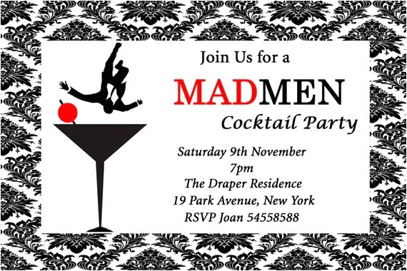mad men inspired birthday cocktail party