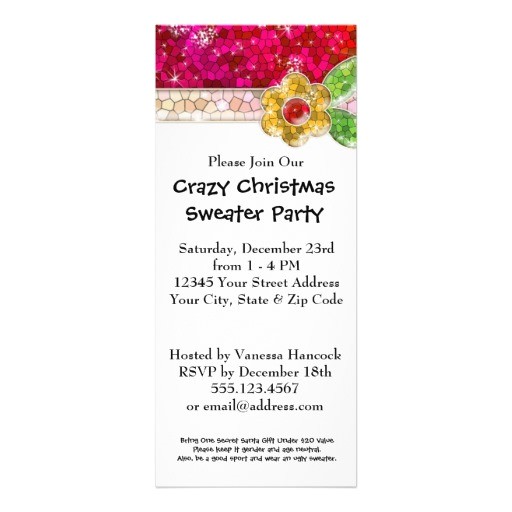 create your own ugly sweater christmas party invitation 161900243900079989