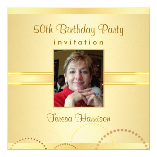 50th birthday party invitations create your own 161583799890271737
