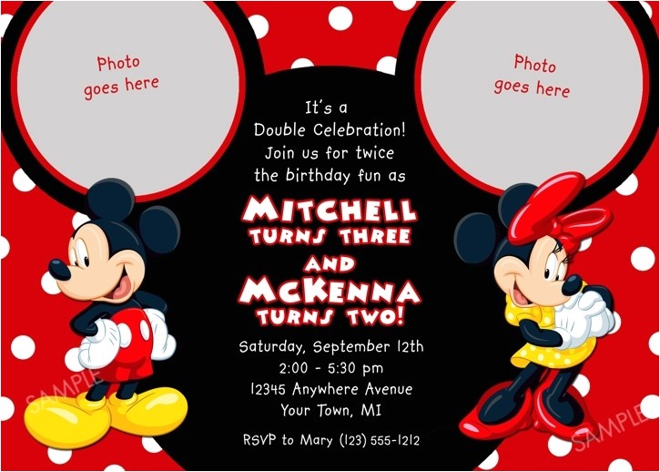 mickey and minnie invitations template