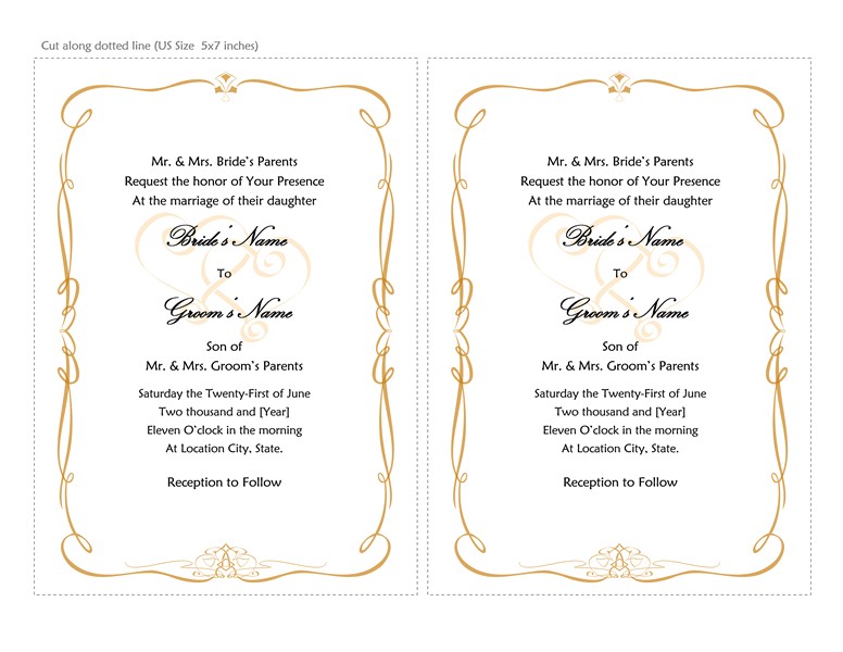 microsoft word 2013 wedding invitation templates