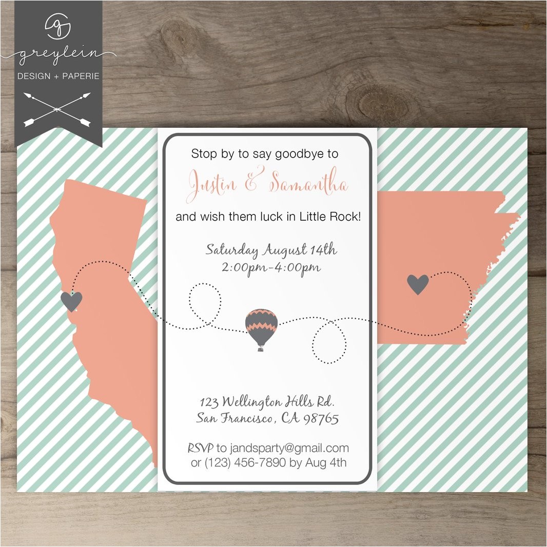 moving going away party invitations