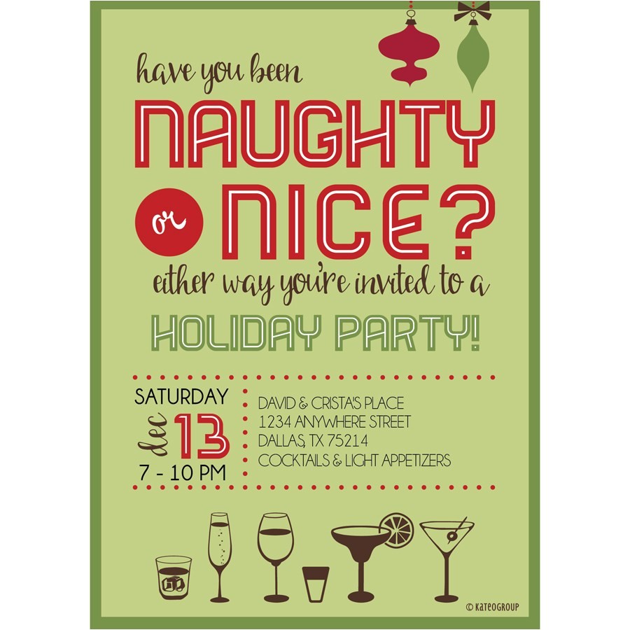 naughty or nice holiday party