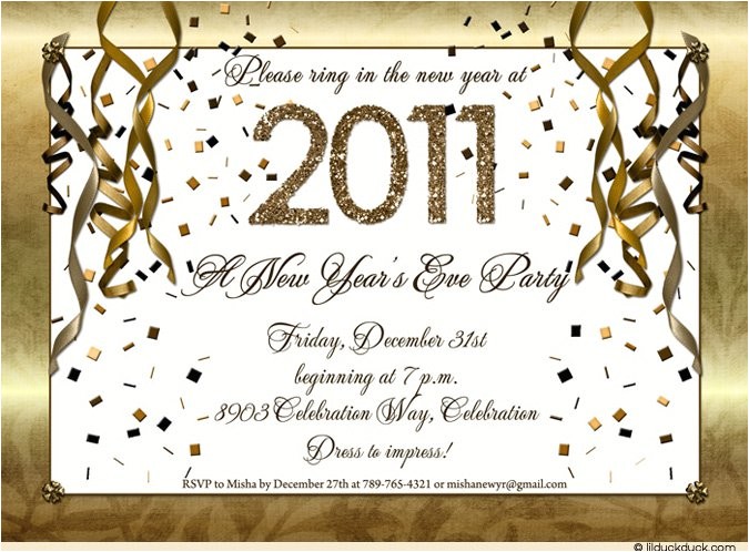 new years eve party invitation template