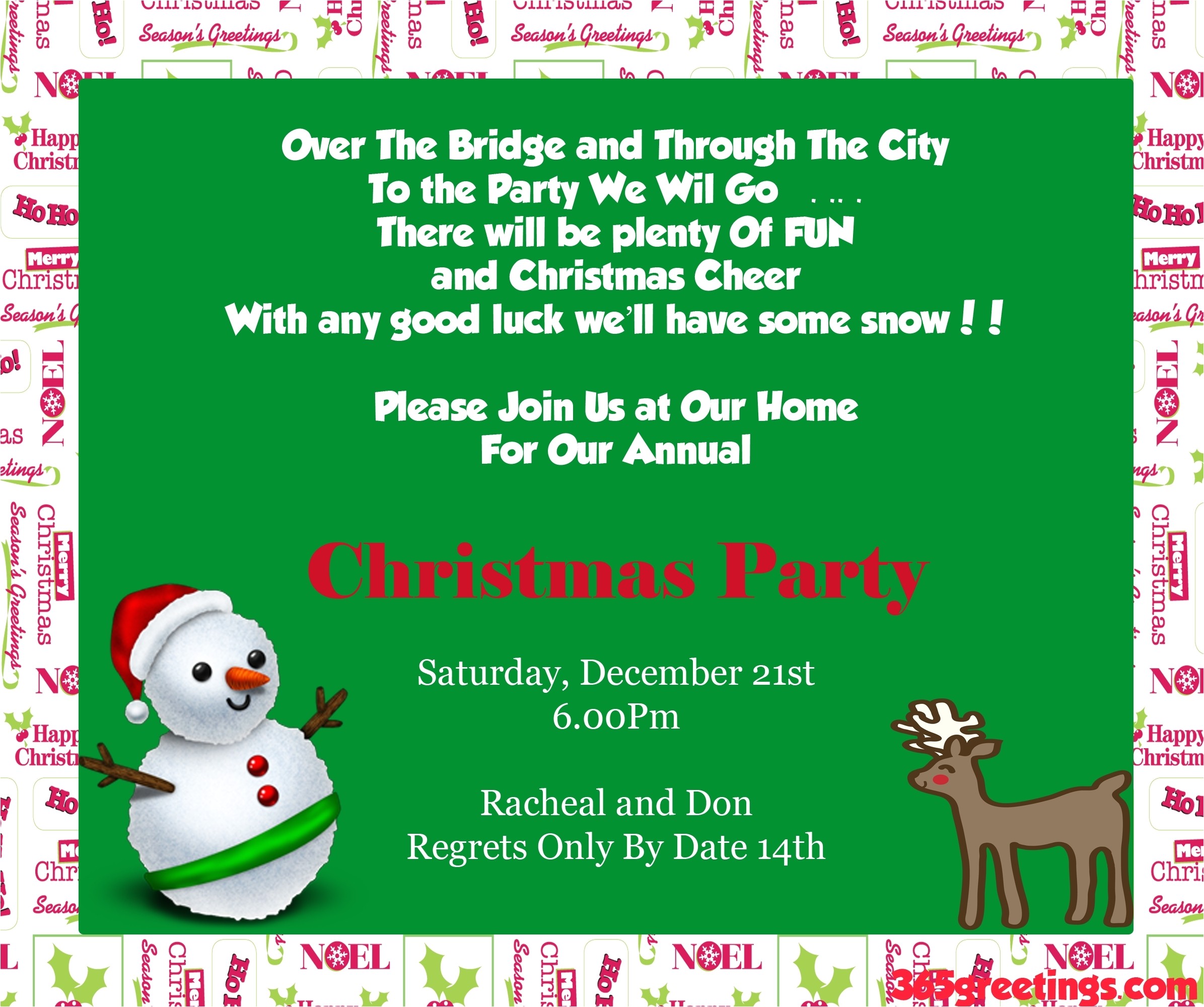 funny office christmas party invitation wording