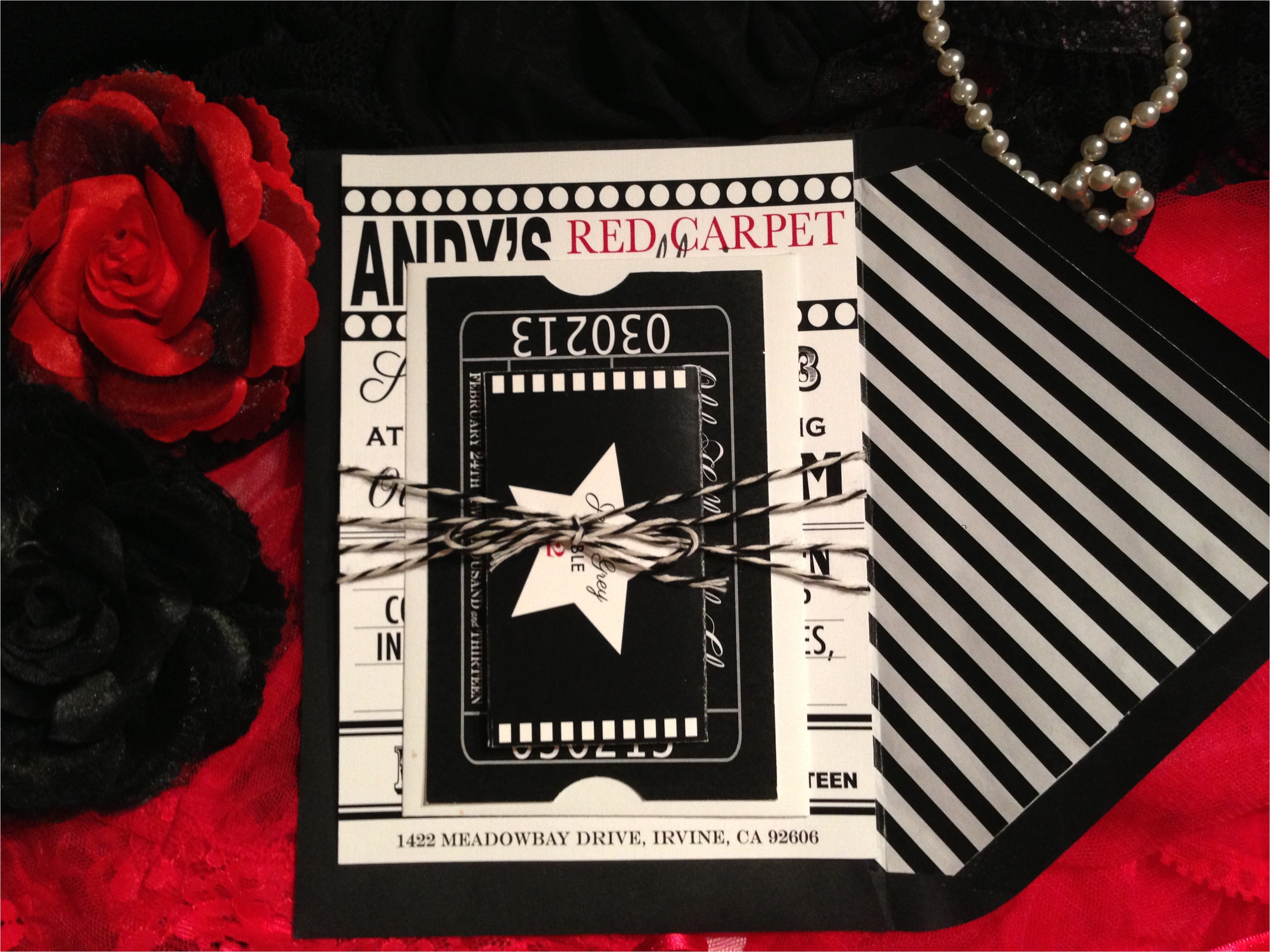 old hollywood party invitations