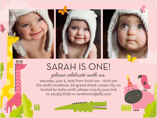 one year old birthday invitations