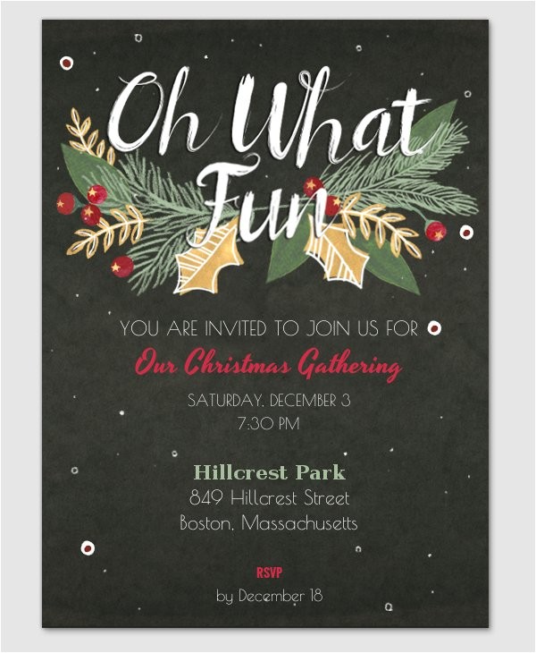 christmas party invitation