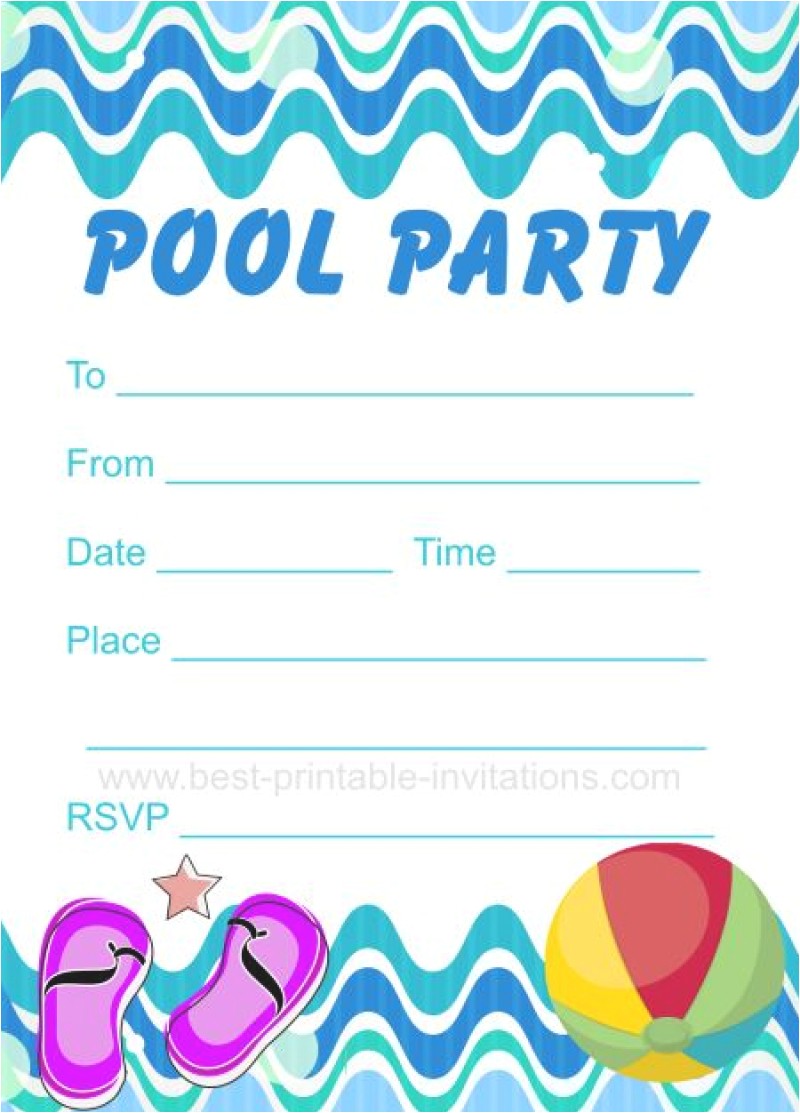 party invitation free printable