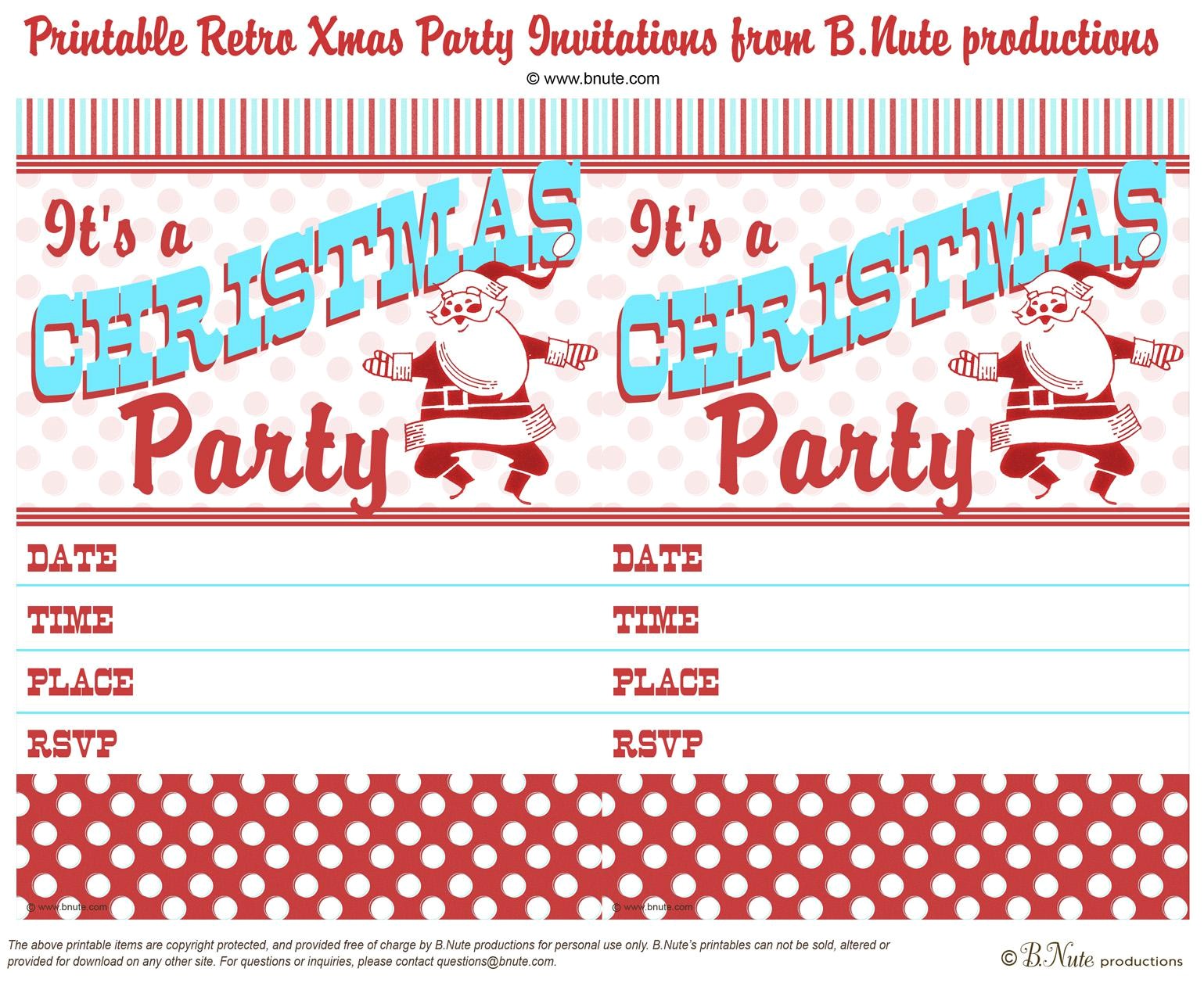 free printable party invitations templates