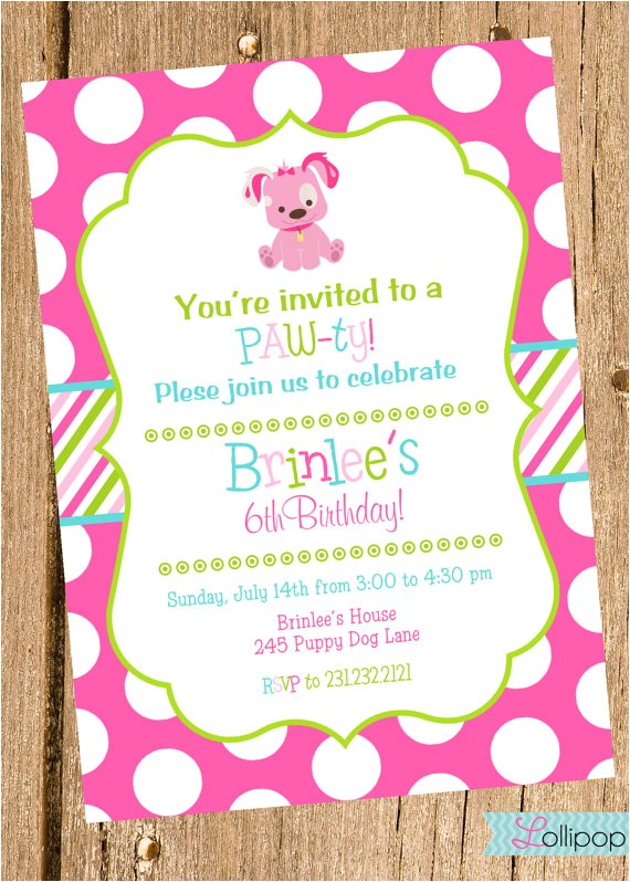 puppy party invitations for having elegant invitation template on your party invitation template 43