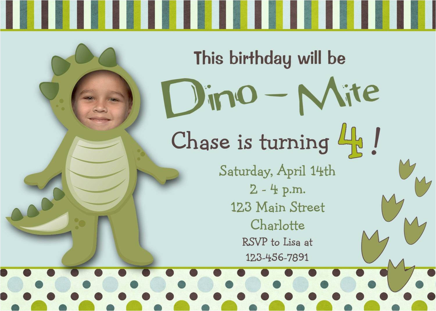 dinosaur party invitations