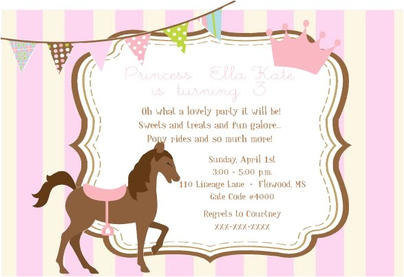 invitation pony