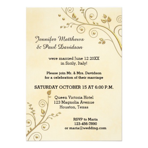 elope or post wedding party invitation 256014612857943987